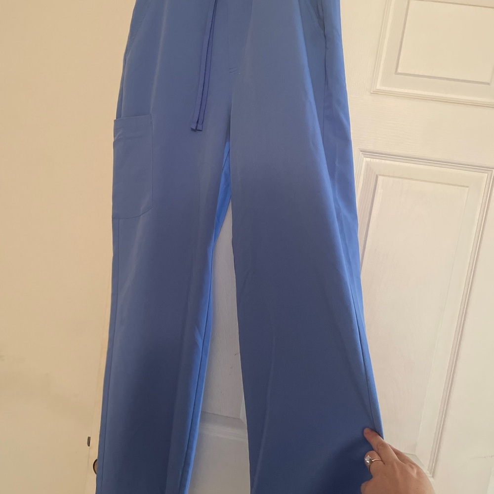 Mandala Blue Scrub Pants